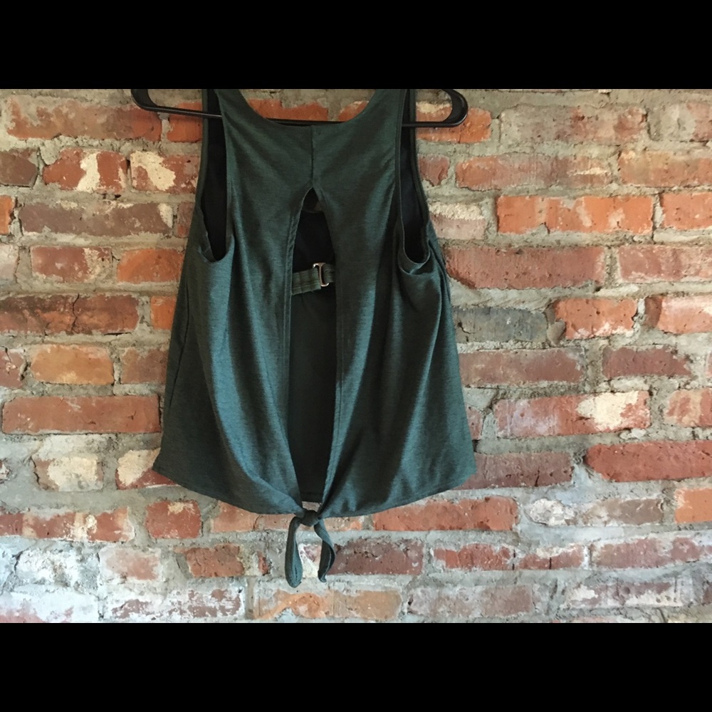 Open back swim top